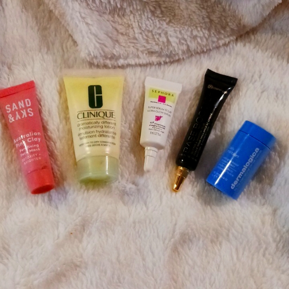 Five piece makeup stuff Birchbox Ipsy Etc